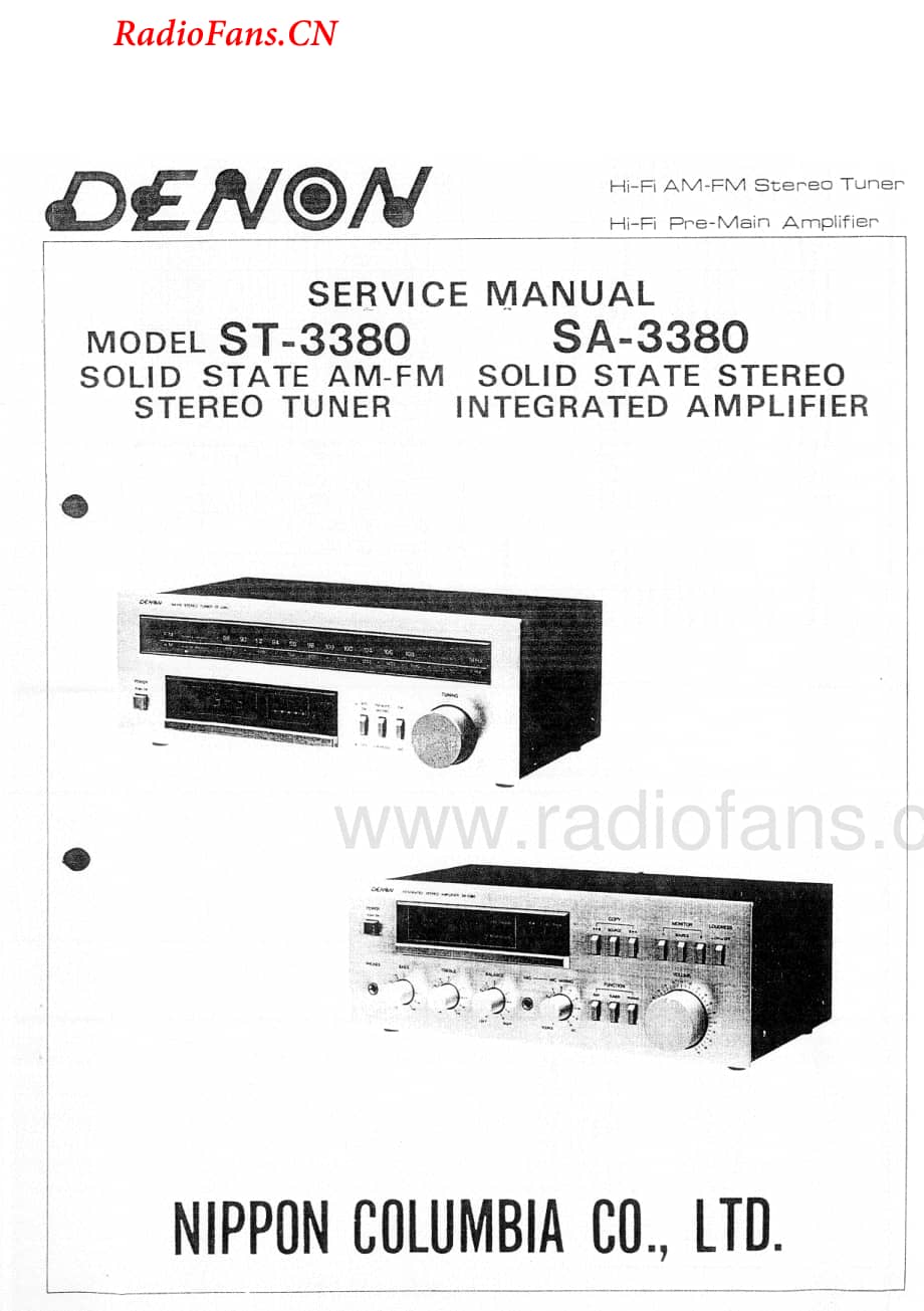 Denon-SA3380-int-sm维修电路图 手册.pdf_第1页