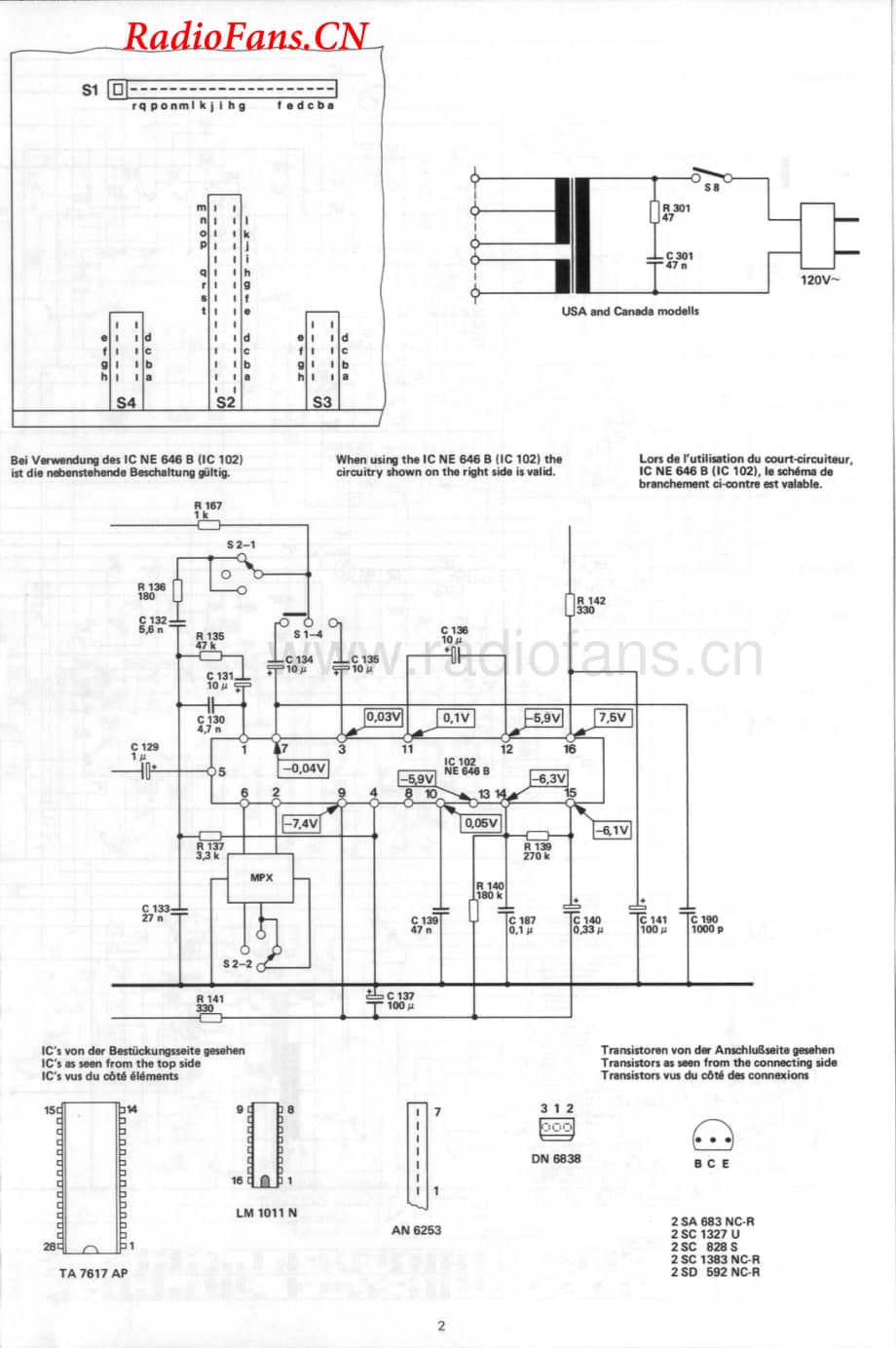 Dual-C810-tape-sm维修电路图 手册.pdf_第2页