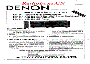 Denon-UTR100-tape-sm维修电路图 手册.pdf