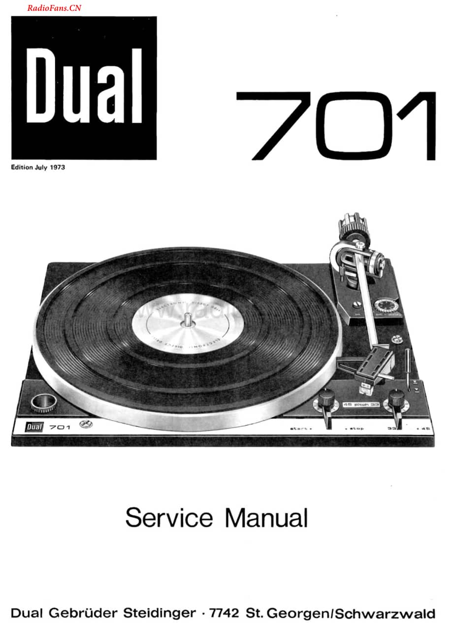 Dual-701-tt-sm1维修电路图 手册.pdf_第1页