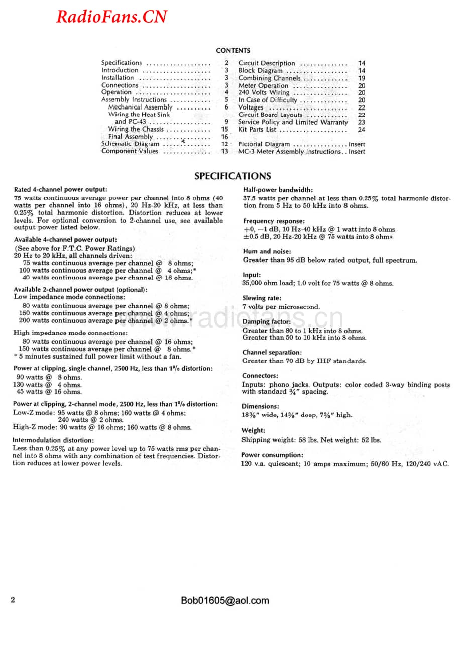 Dynaco-QSA300-pwr-sm维修电路图 手册.pdf_第2页