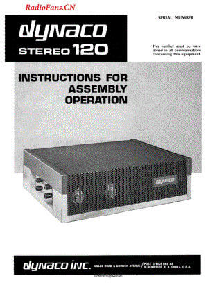 Dynaco-Stereo120-pwr-sm维修电路图 手册.pdf
