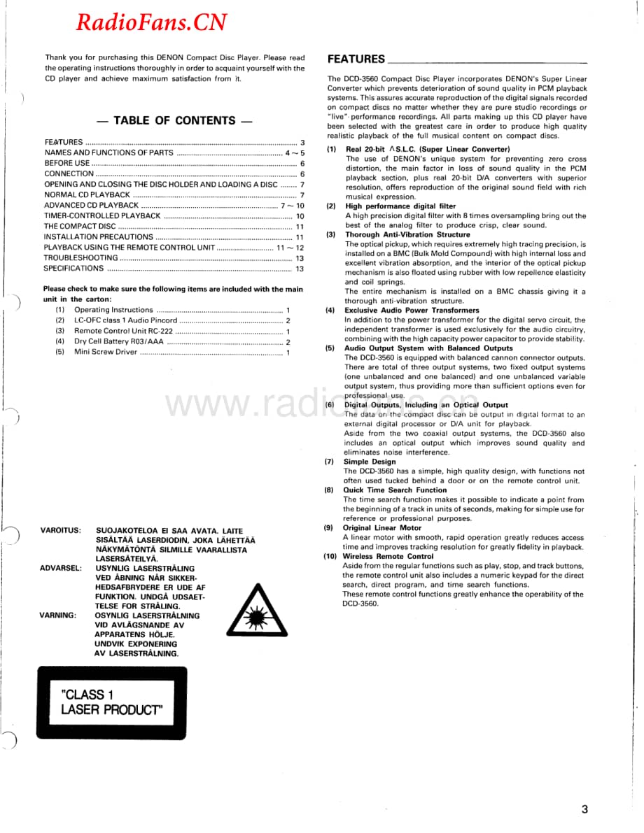 Denon-DCD3560-cd-sm维修电路图 手册.pdf_第3页