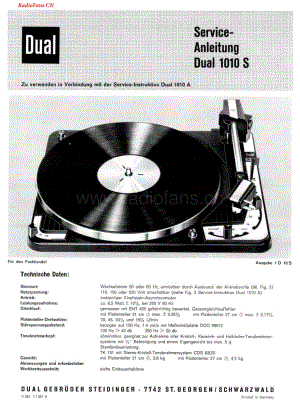 Dual-1010S-tt-sm维修电路图 手册.pdf