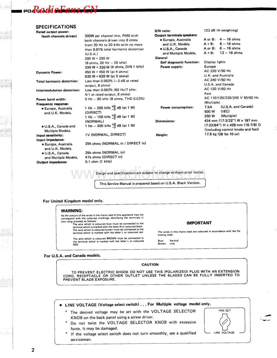 Denon-POA2400-pwr-sm维修电路图 手册.pdf_第2页