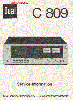 Dual-C809-tape-sm维修电路图 手册.pdf