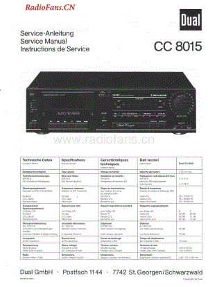 Dual-CC8015-tape-sm维修电路图 手册.pdf