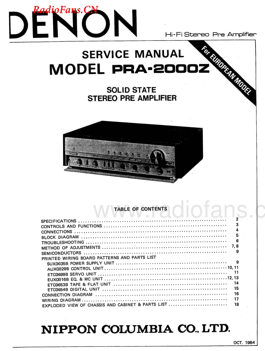 Denon-PRA2000Z-pre-sm维修电路图 手册.pdf_第1页