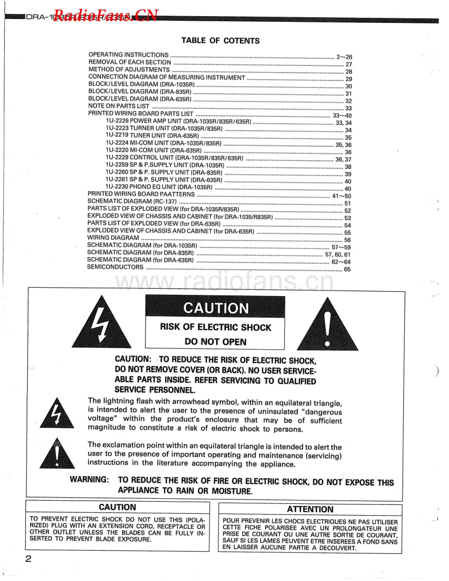 Denon-DRA835R-rec-sm维修电路图 手册.pdf_第2页