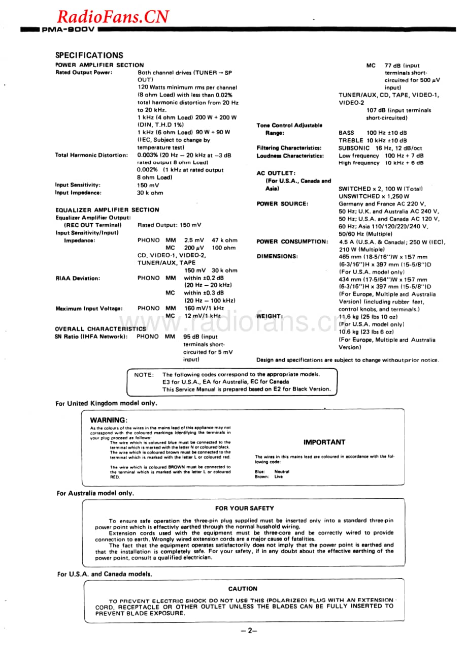 Denon-PMA900V-int-sm维修电路图 手册.pdf_第2页