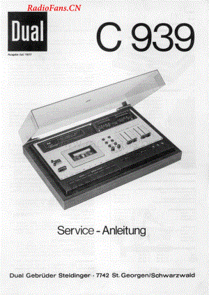 Dual-C939-tape-sm维修电路图 手册.pdf