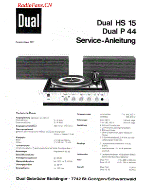 Dual-HS15-tt-sm维修电路图 手册.pdf