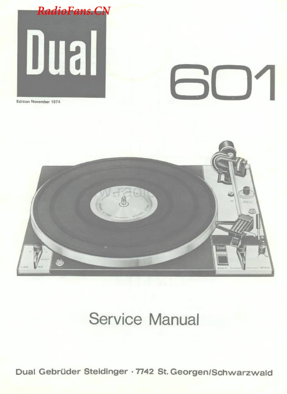 Dual-601-tt-sm维修电路图 手册.pdf_第1页