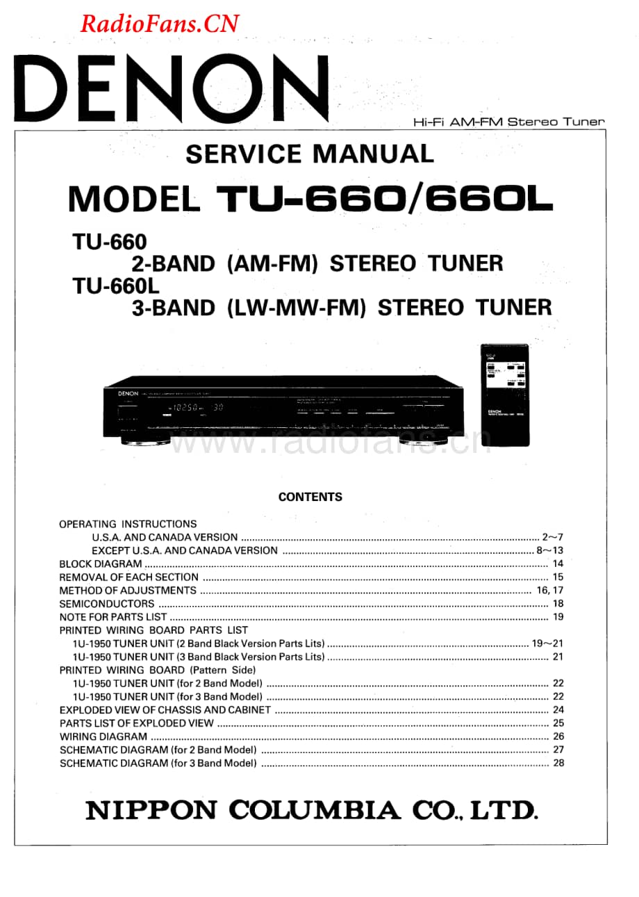 Denon-TU660-tun-sm维修电路图 手册.pdf_第1页