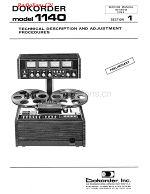 Dokorder-1140-tape-sm维修电路图 手册.pdf