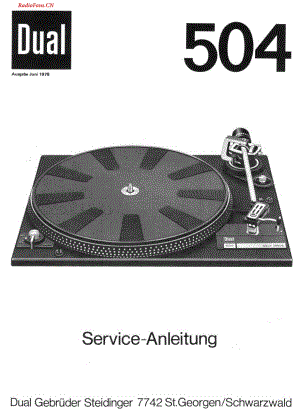 Dual-504-tt-sm维修电路图 手册.pdf