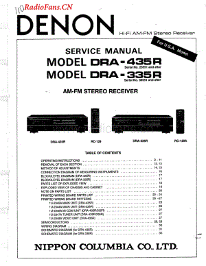 Denon-DRA435R-rec-sm维修电路图 手册.pdf
