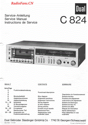 Dual-C824-tape-sm维修电路图 手册.pdf