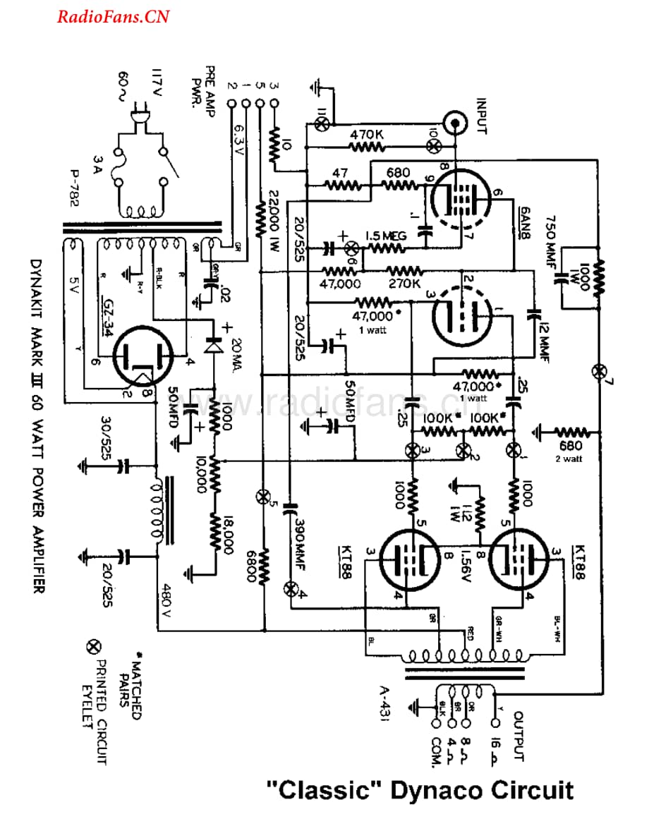 Dynaco-MarkIII-sch维修电路图 手册.pdf_第1页