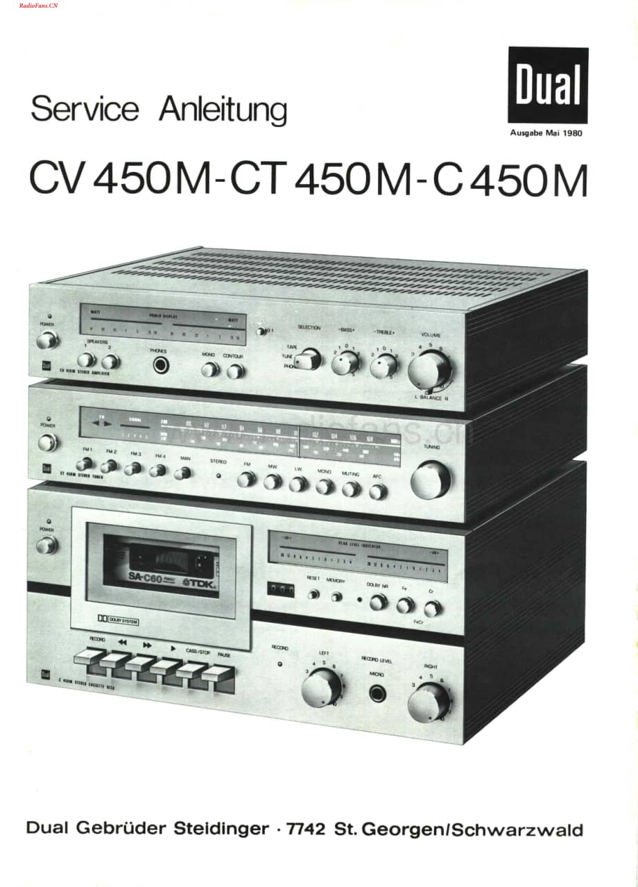 Dual-C450M-tape-sm维修电路图 手册.pdf_第1页