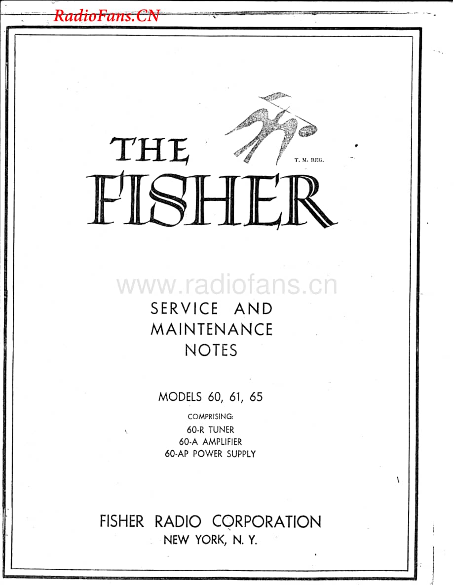 Fisher-61-rec-sm(1)维修电路图 手册.pdf_第1页