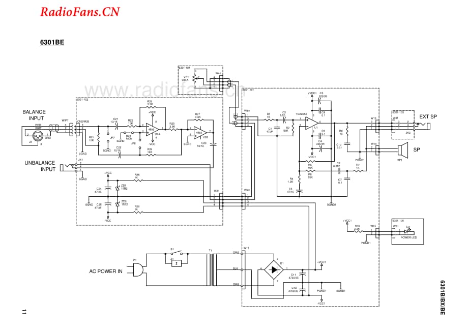 Fostex-6301B-pwr-sch维修电路图 手册.pdf_第3页