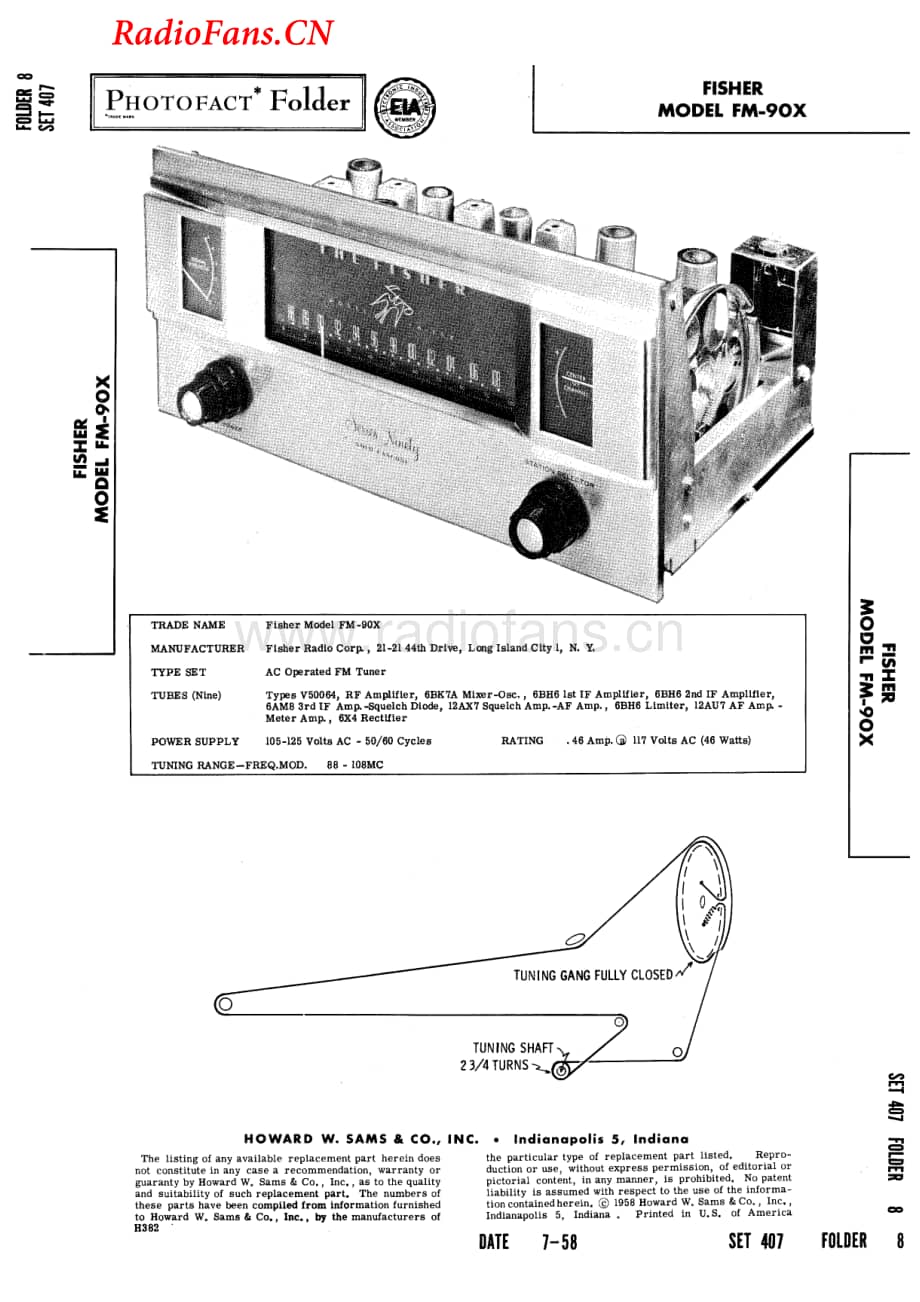 Fisher-FM90X-tun-sm维修电路图 手册.pdf_第1页