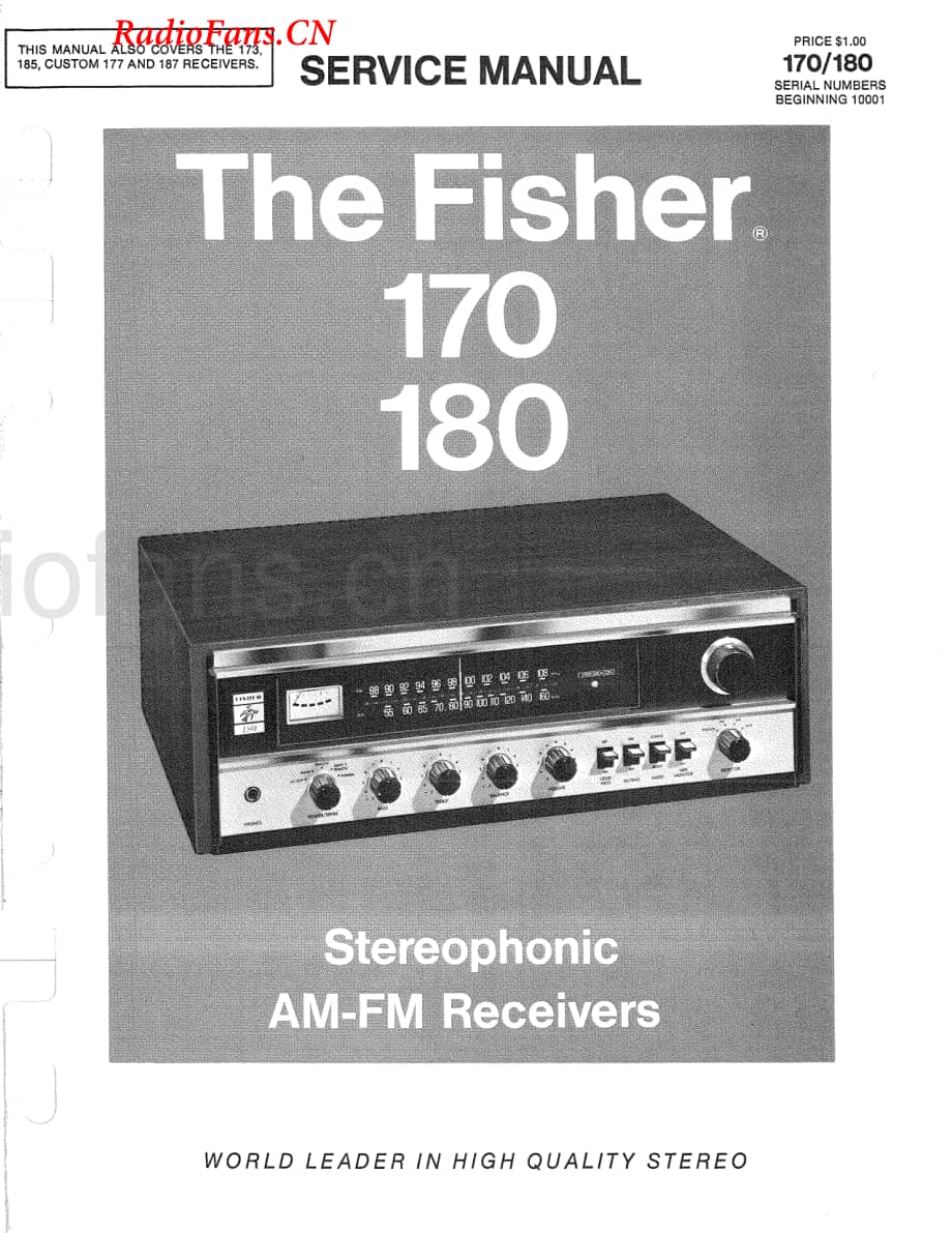 Fisher-180-rec-sm维修电路图 手册.pdf_第1页