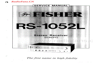 Fisher-RS1052L-rec-sm维修电路图 手册.pdf
