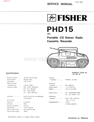 Fisher-PHD15-tape-sch维修电路图 手册.pdf