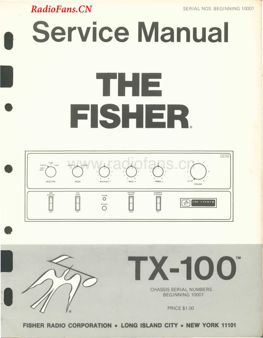 Fisher-TX100-int-sm维修电路图 手册.pdf_第1页