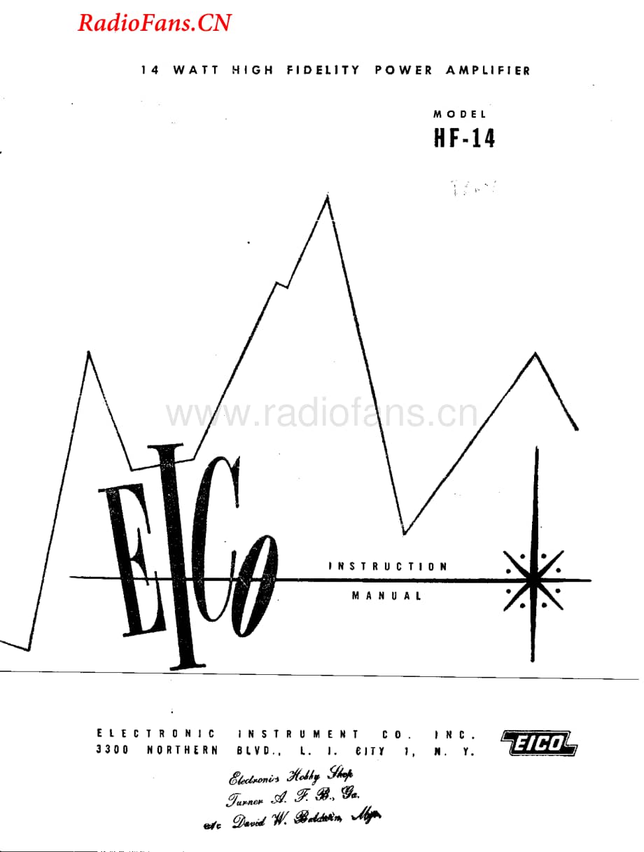 Eico-HF14-int-sm维修电路图 手册.pdf_第1页