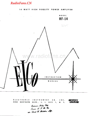Eico-HF14-int-sm维修电路图 手册.pdf