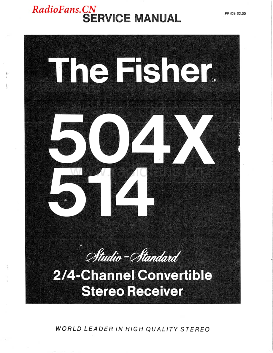 Fisher-514-rec-sm维修电路图 手册.pdf_第1页