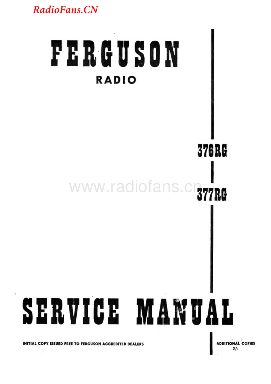 Ferguson-376RG-rec-sm维修电路图 手册.pdf_第1页