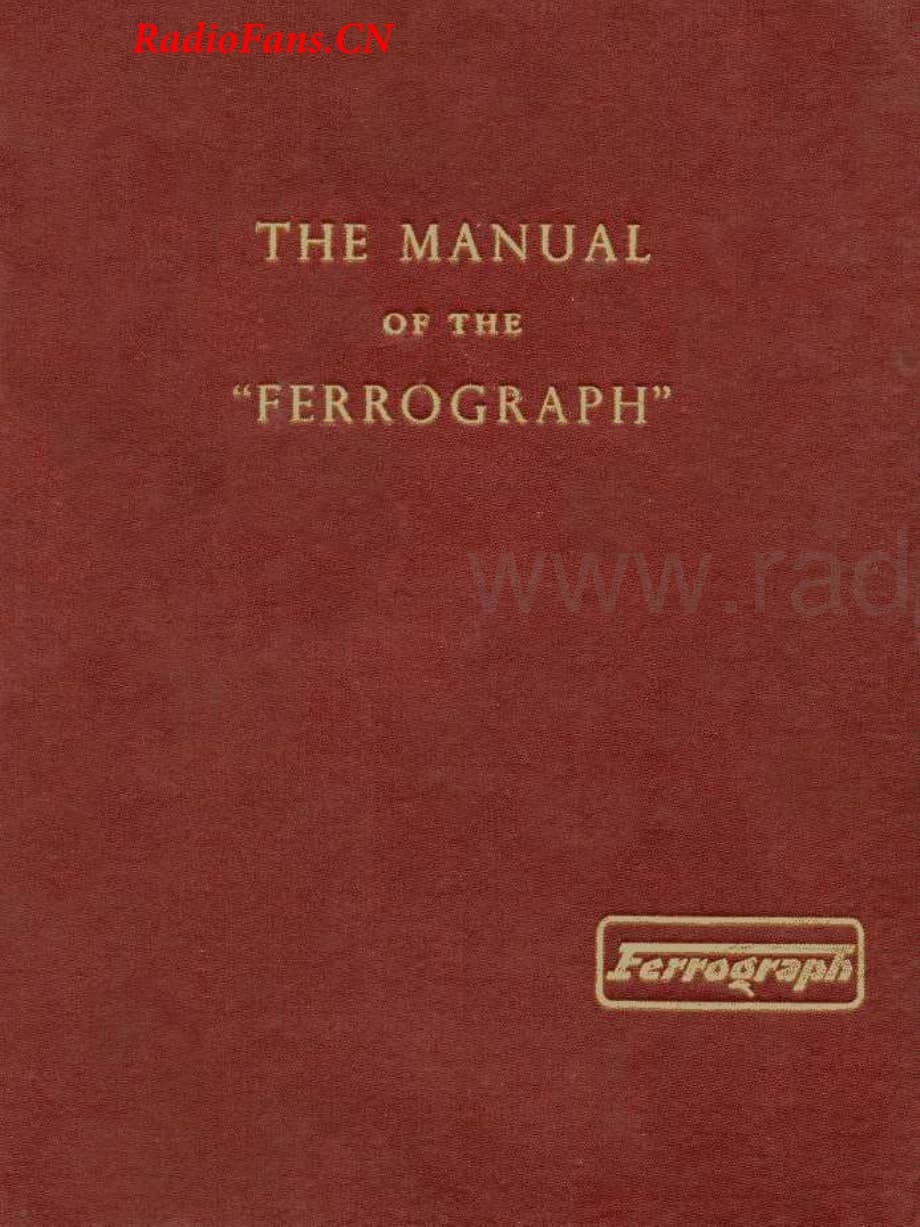 Ferguson-Ferrograph2A-tape-sm维修电路图 手册.pdf_第1页