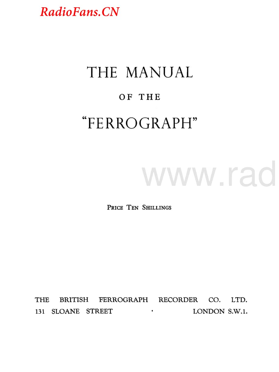 Ferguson-Ferrograph2A-tape-sm维修电路图 手册.pdf_第3页