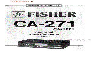 Fisher-CA271-int-sm维修电路图 手册.pdf
