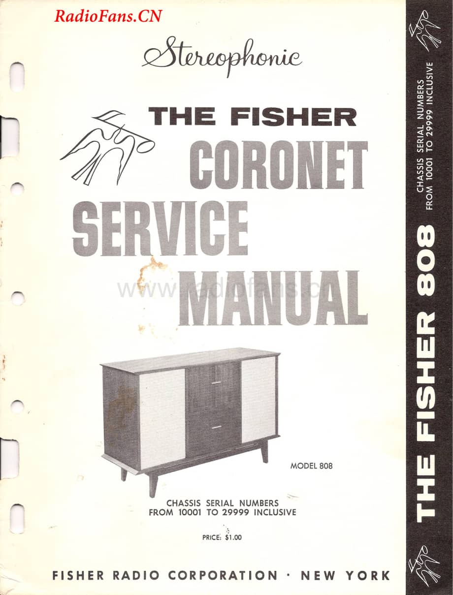 Fisher-Coronet808-mc-sm维修电路图 手册.pdf_第1页