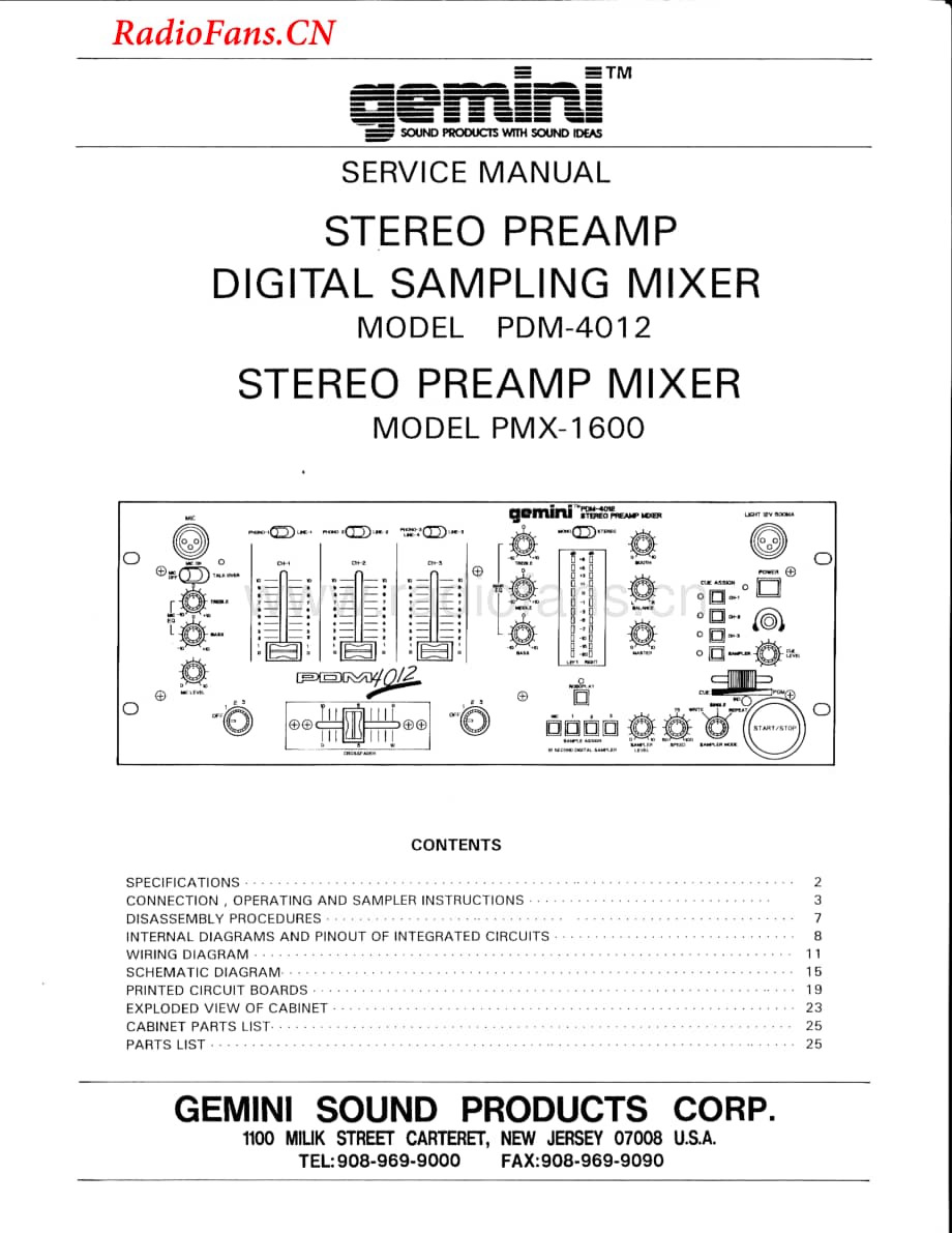 Gemini-PDM4012-mix-sm维修电路图 手册.pdf_第1页