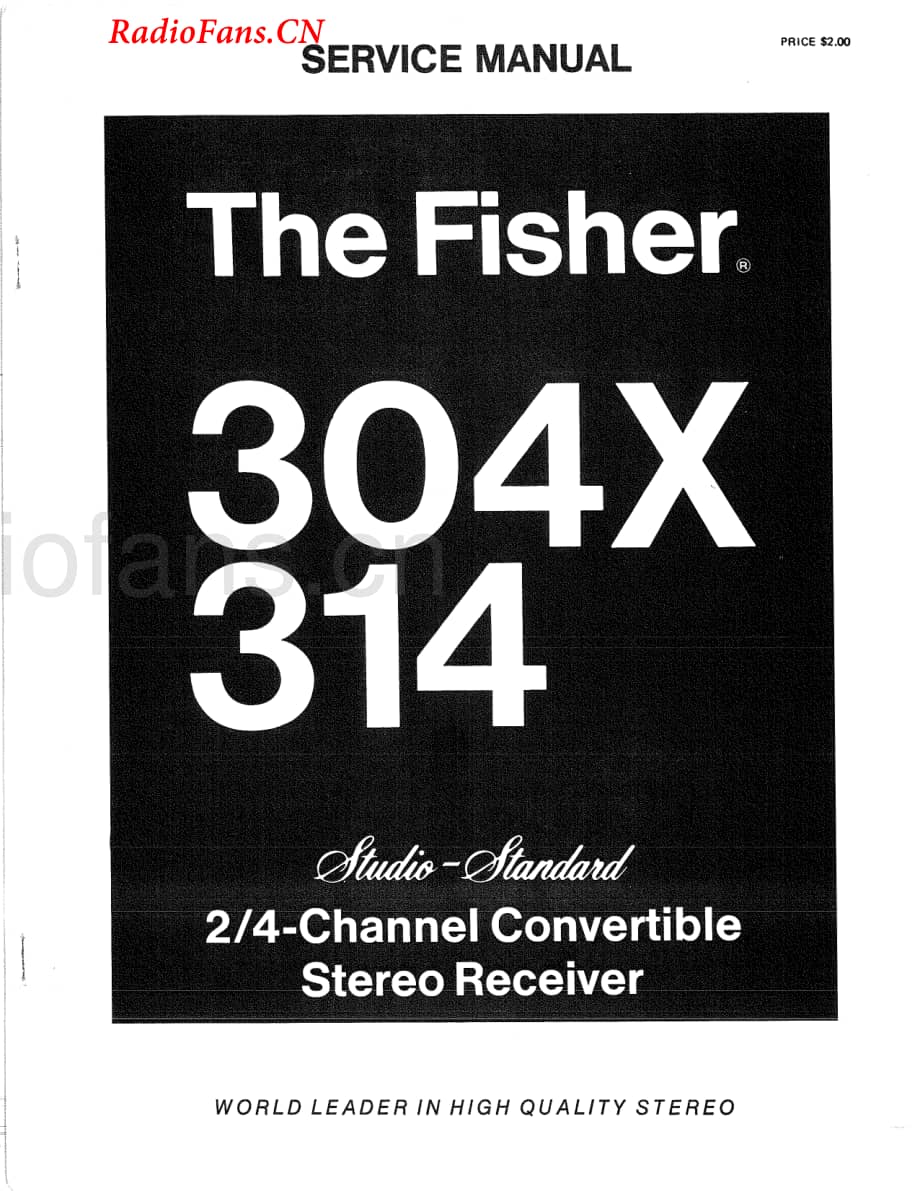 Fisher-314-rec-sm维修电路图 手册.pdf_第1页