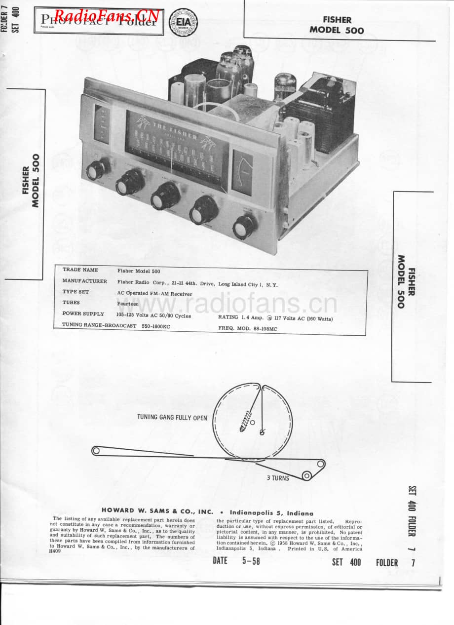 Fisher-500-rec-sm(1)维修电路图 手册.pdf_第1页