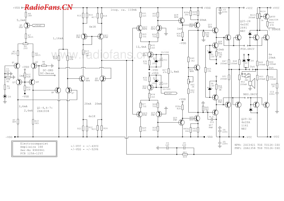 Electrocompaniet-Ampliwire100-pwr-sch维修电路图 手册.pdf_第1页