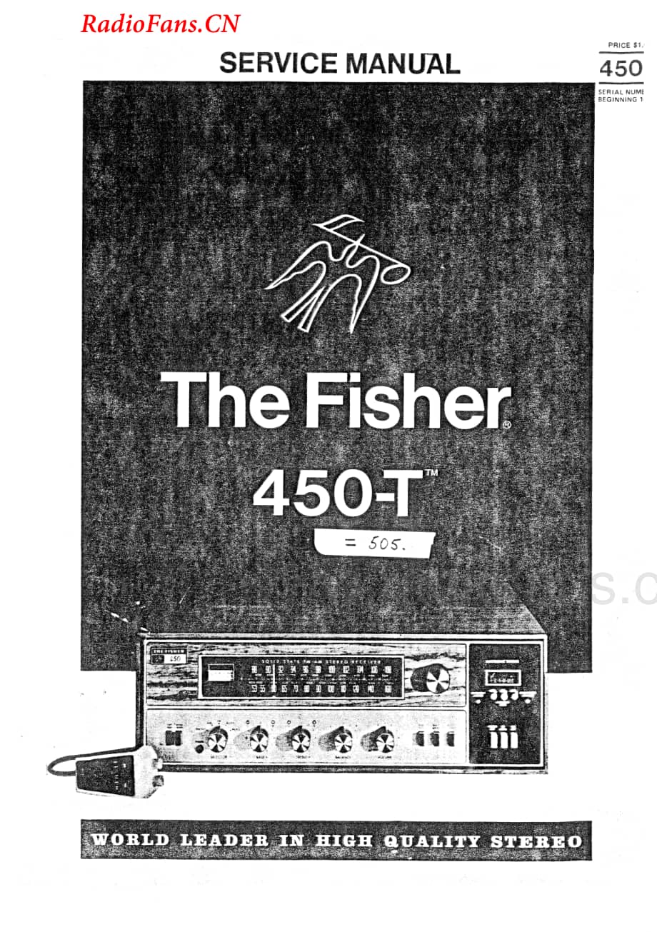 Fisher-450T-rec-sm维修电路图 手册.pdf_第1页