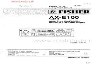 Fisher-AXE100-tape-sm维修电路图 手册.pdf
