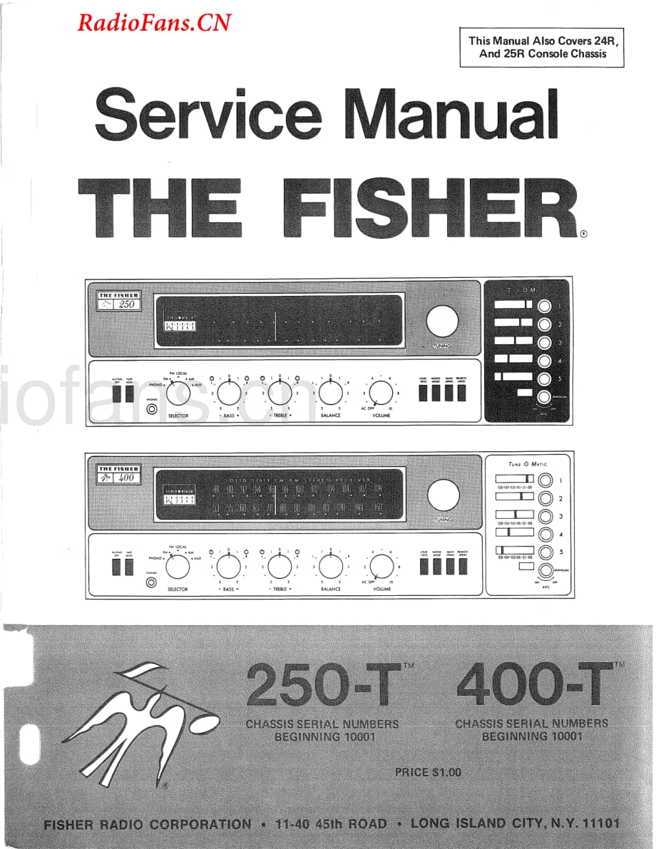 Fisher-400T-rec-sm(1)维修电路图 手册.pdf_第1页