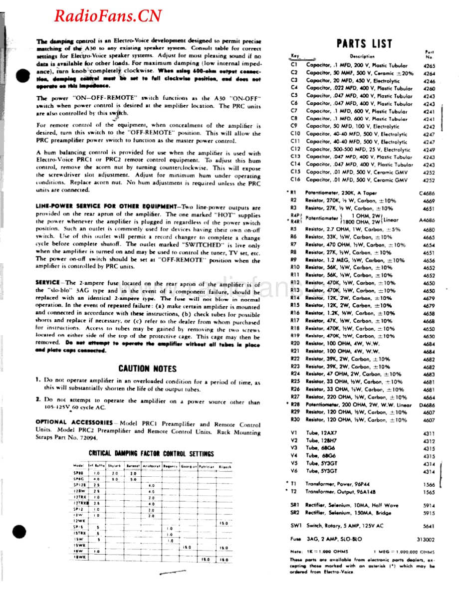 Electrovoice-A30-pwr-sch维修电路图 手册.pdf_第3页