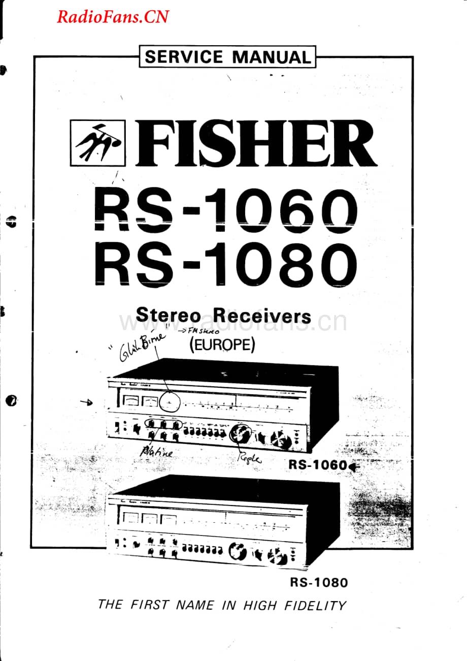 Fisher-RS1080-rec-sm维修电路图 手册.pdf_第1页