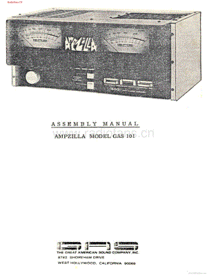 GAS-Ampzilla-101-ai维修电路图 手册.pdf
