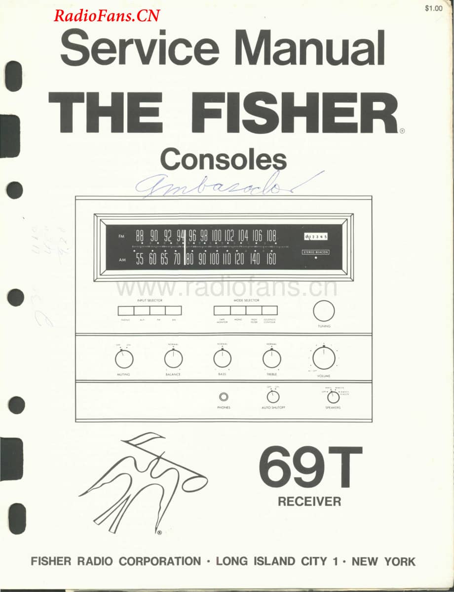 Fisher-69T-rec-sm维修电路图 手册.pdf_第1页